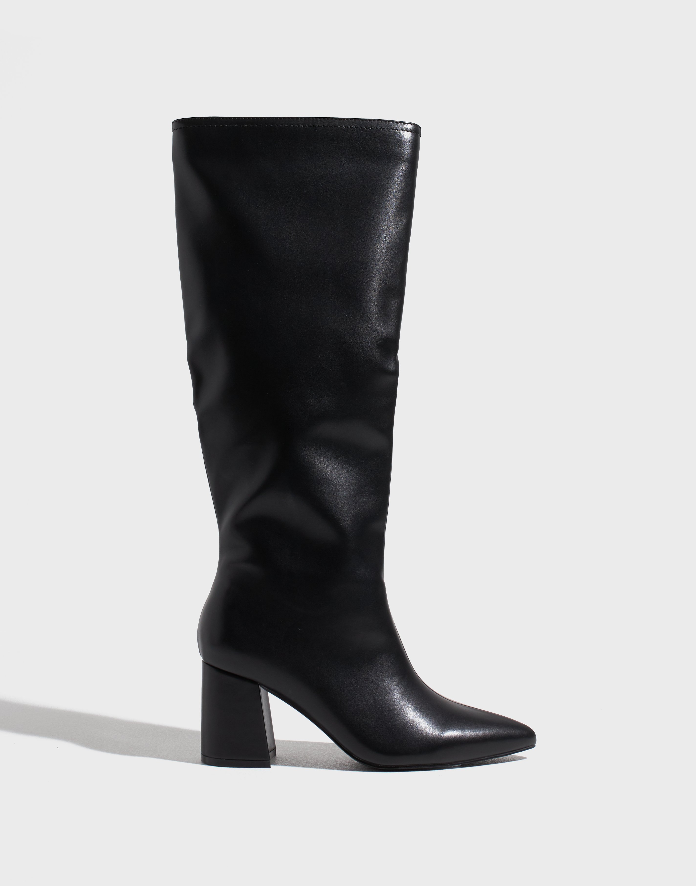 Buy Nelly Wide Knee Low Boot - Black | Nelly.com