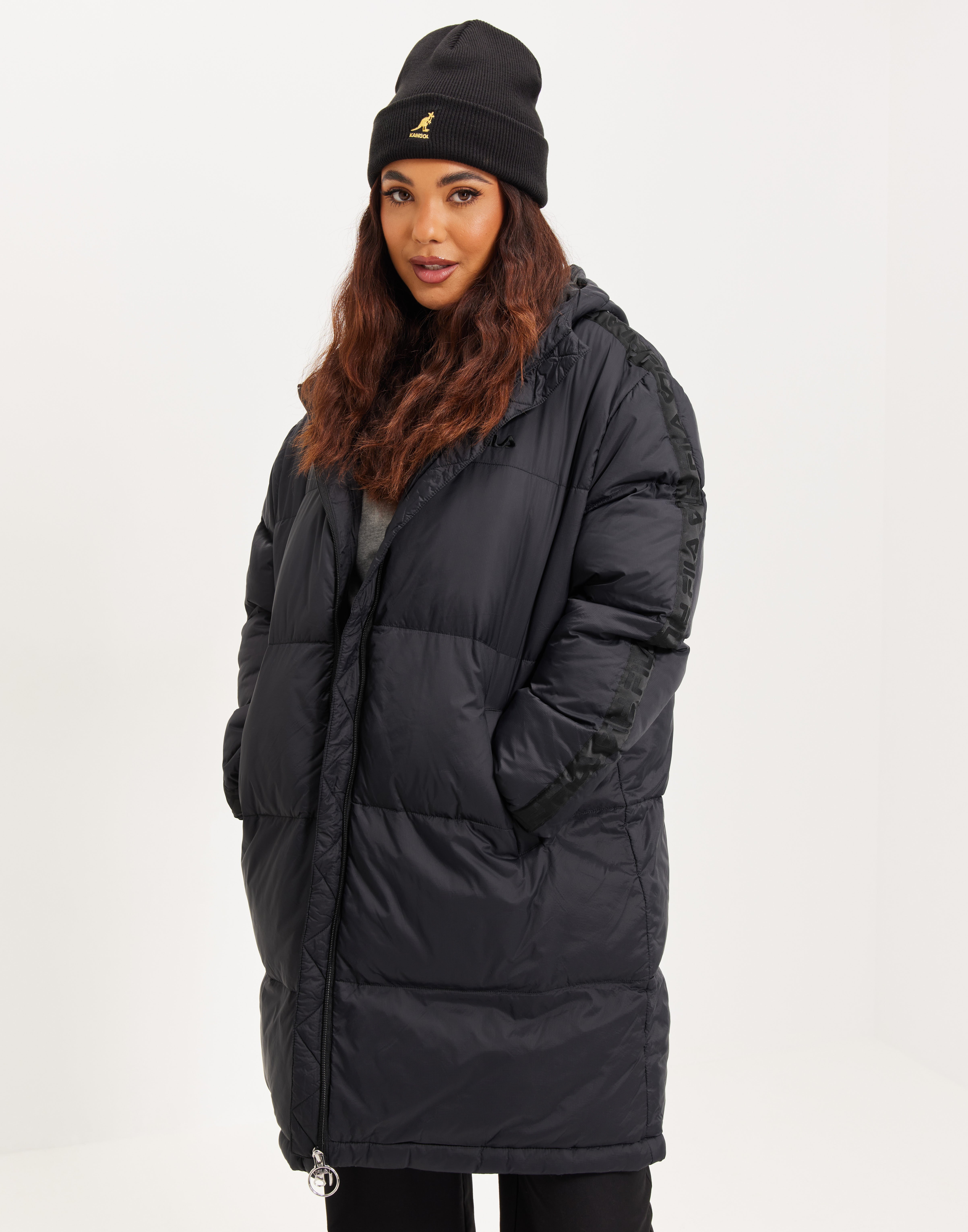 Fila long padded jacket hotsell