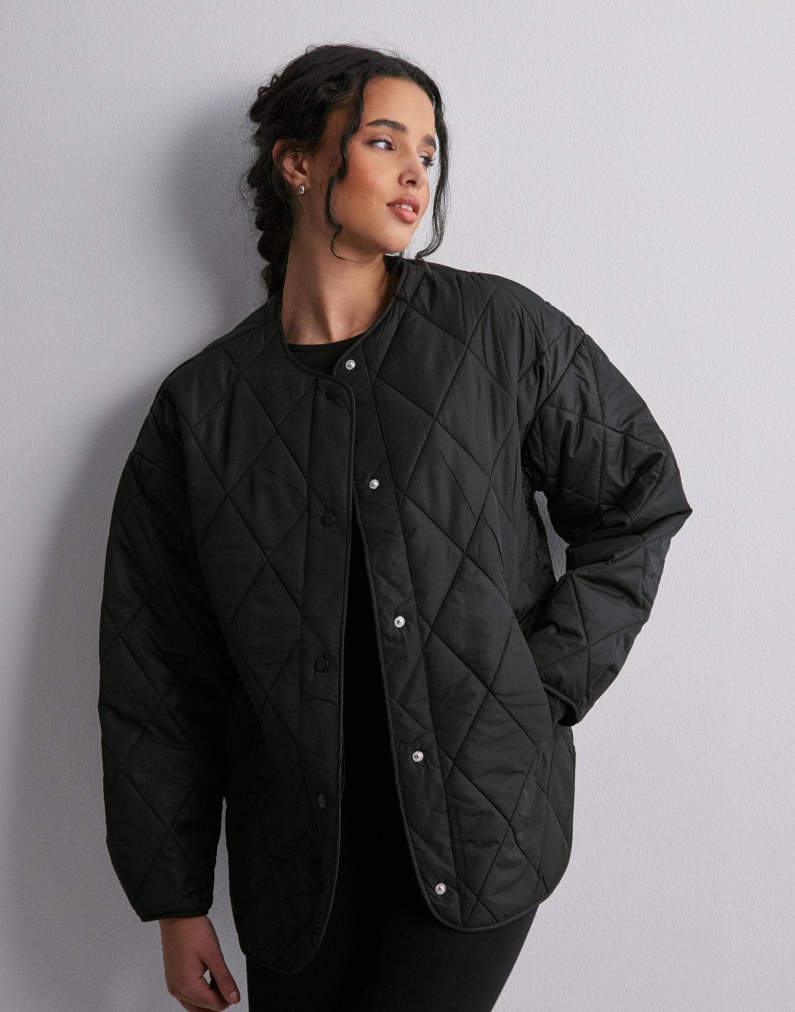 Pieces PCSADIA TEDDY NOOS - Bodywarmer - black/zwart