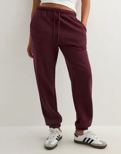 Pieces - Rød - Pcchilli Hw Sweat Pants Noos Bc