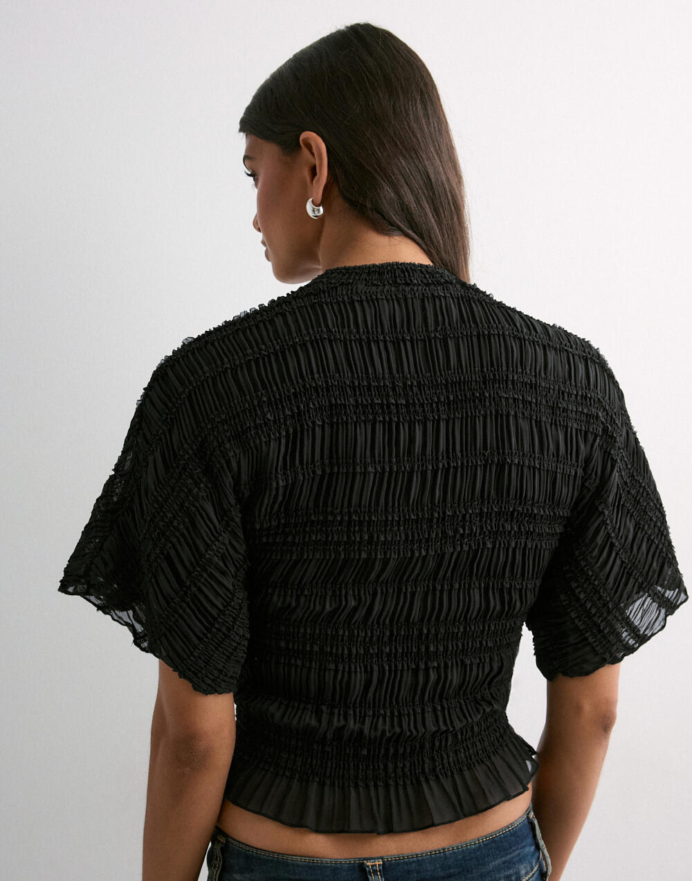 Buy Nelly Frill Turtleneck Blouse - Black | Nelly.com