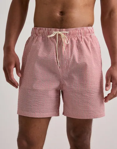 Selected Men Slhcooper Seersucker Swimshorts Badbyxor herr – bild 2