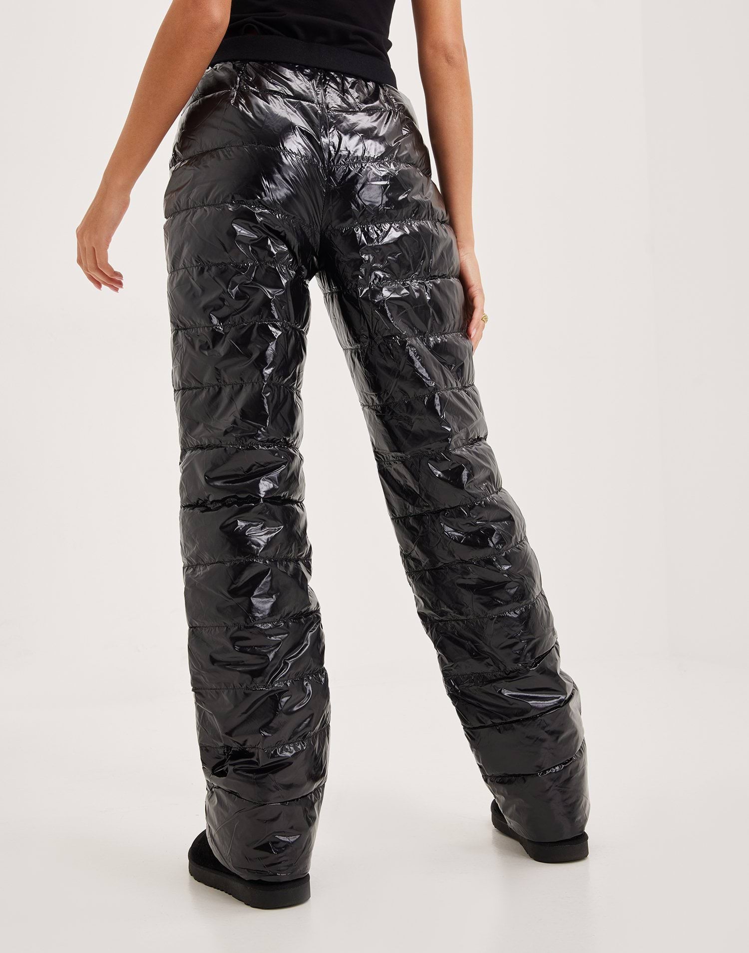 Padding Pants Buy Nelly Shiny Padded Pants - Black | Nelly.com