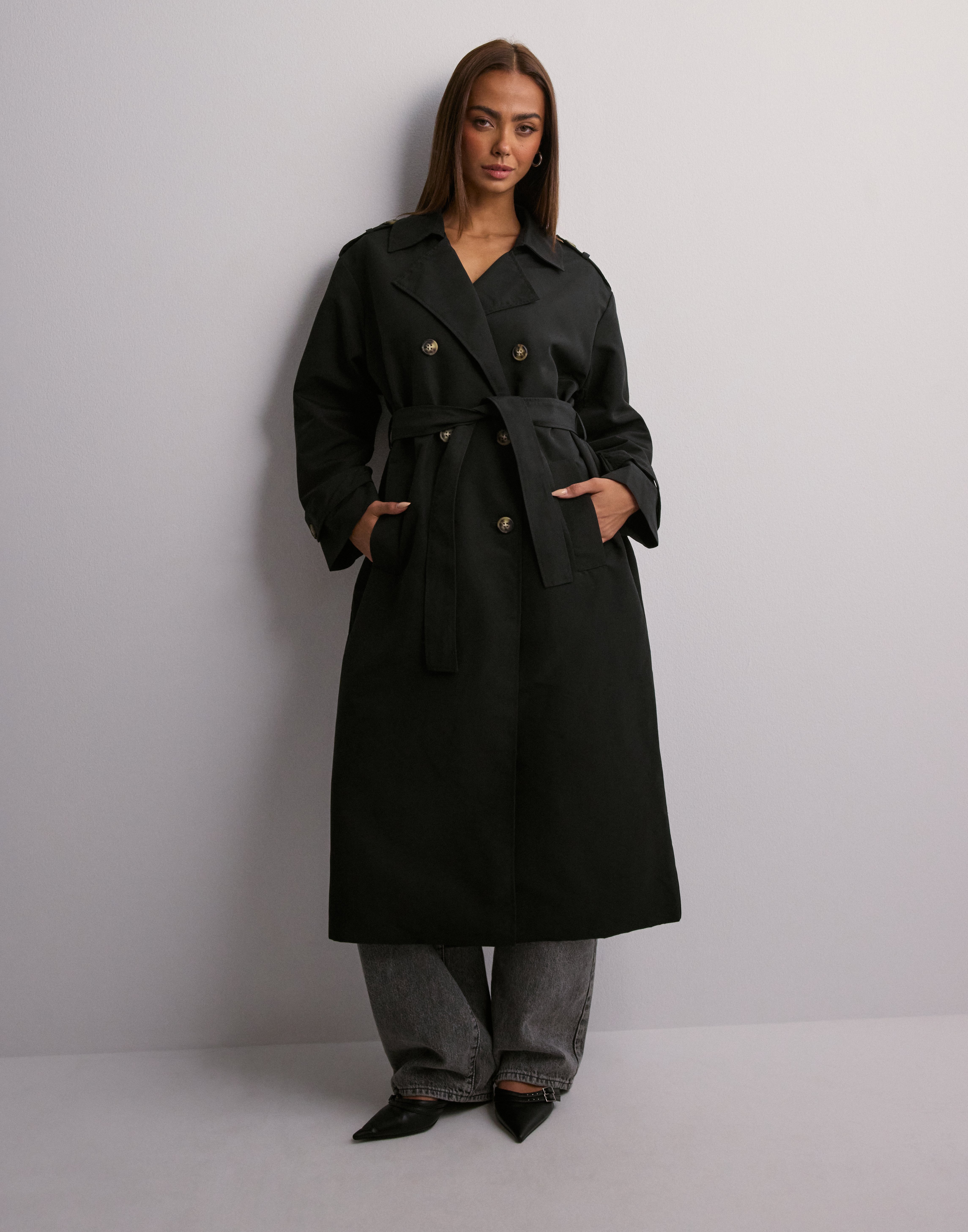 Manteau Long Trench-coat VILA Vipoko - Taille 42 (L) - Beige Avec Ceinture Noeud - Neuf Avec étiquettes