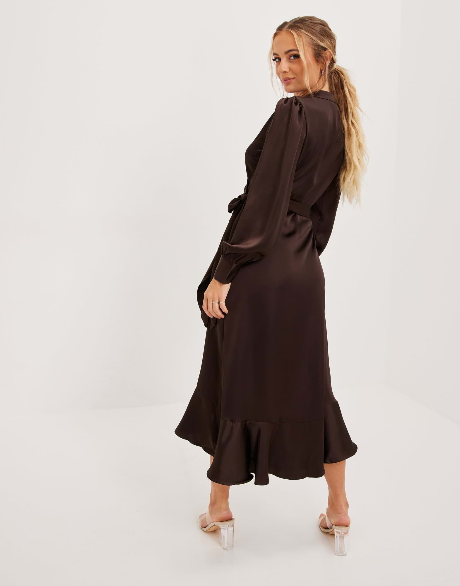 OBJSATEEN WRAP DRESS A FAIR