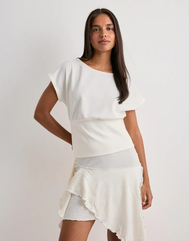 Vero Moda - Vit - Vmsmilla Sl Waist Top Jrs Exp