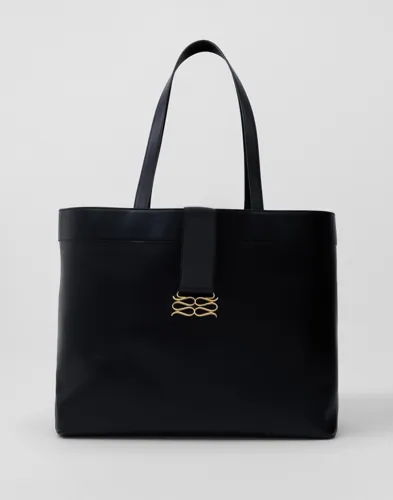Malina - Sort - Monogram Grand Leather Tote