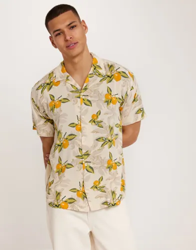 Jack & Jones kortärmad mönstrad skjorta för herr