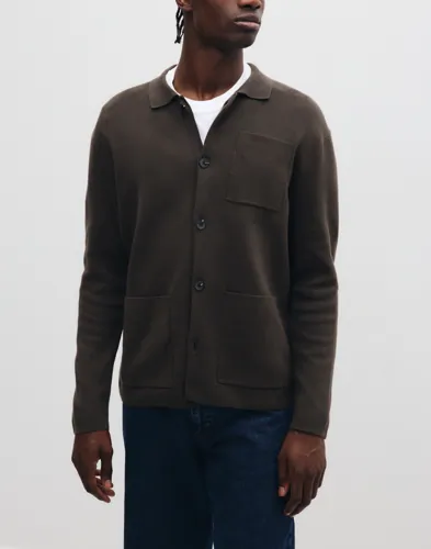 Slmmike Light Polo Cardigan Noos Cardigans & Koftor