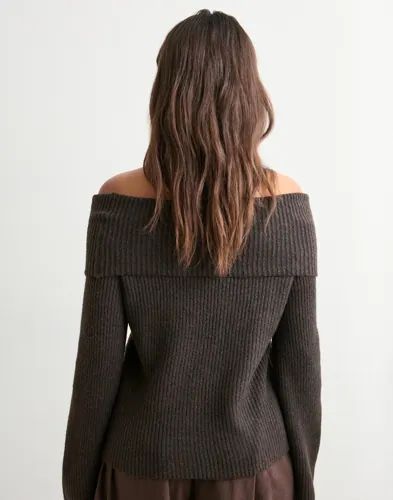 VERO MODA Vmaries Ls Offshoulder Pullover Bf stickade tröjor dam – bild 3
