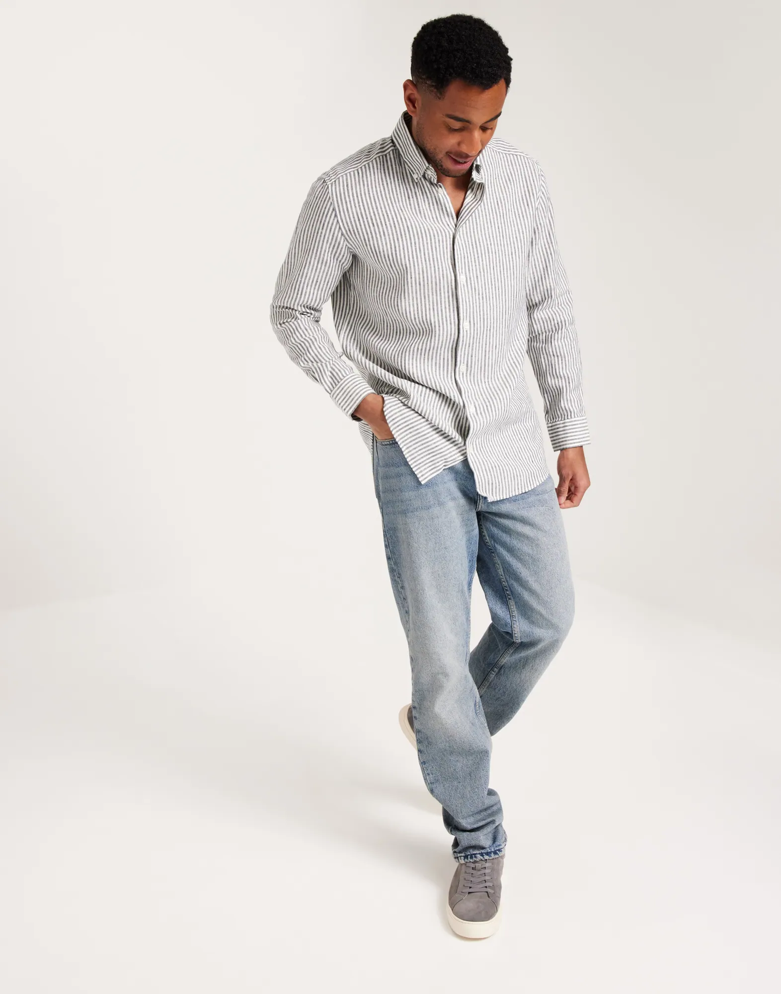 SLHREGPURE-LINEN SHIRT LS BUTTON DO