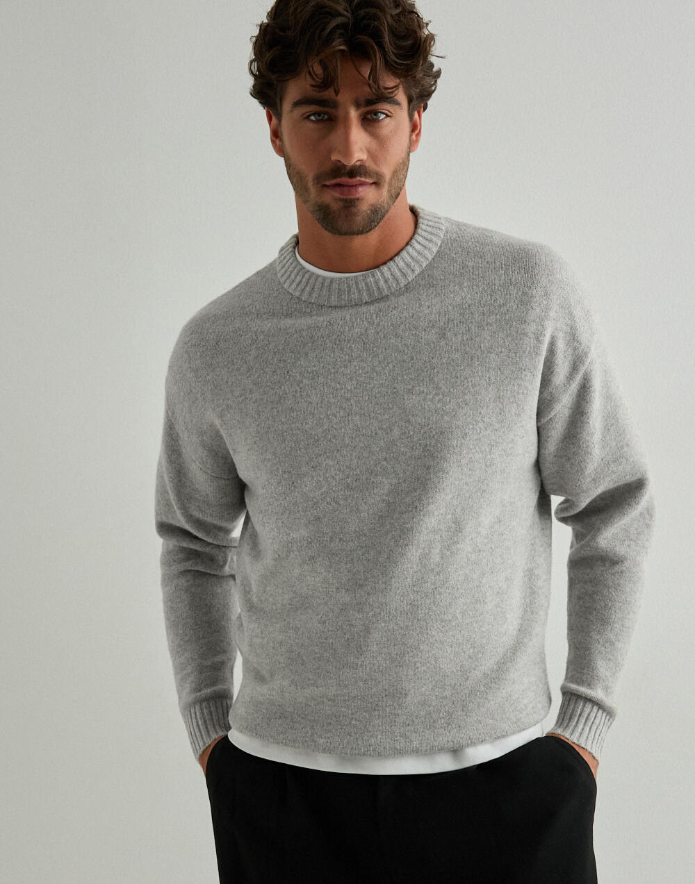 メンズウェア BRIEFING HOL MENS WOOL GAUZE CREW NECK BRIEFING HOL MENS WOOL GAUZE CREW NECK