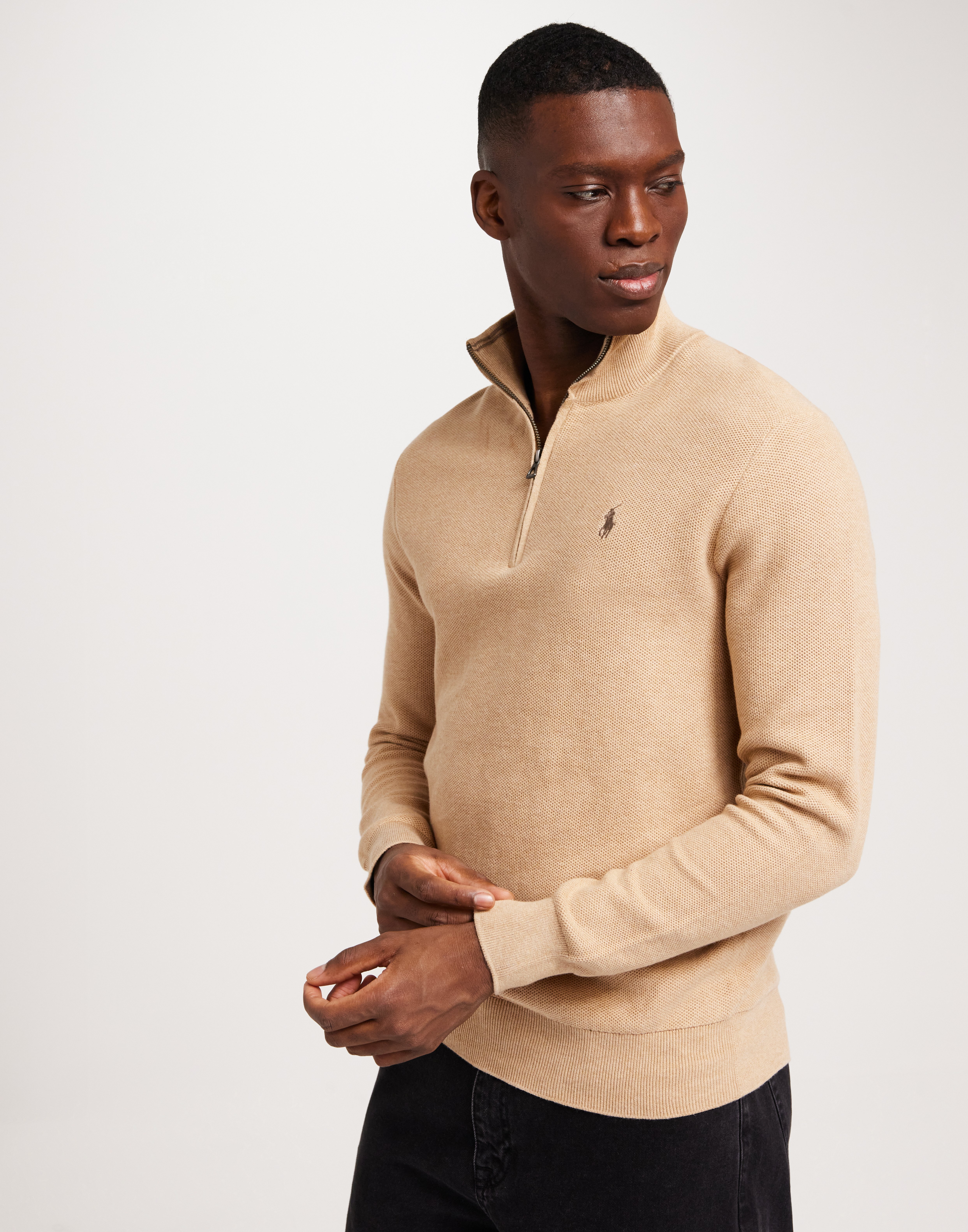 Polo Ralph Lauren Ls Hz-Long Sleeve-Pullover Striktrøjer Beige