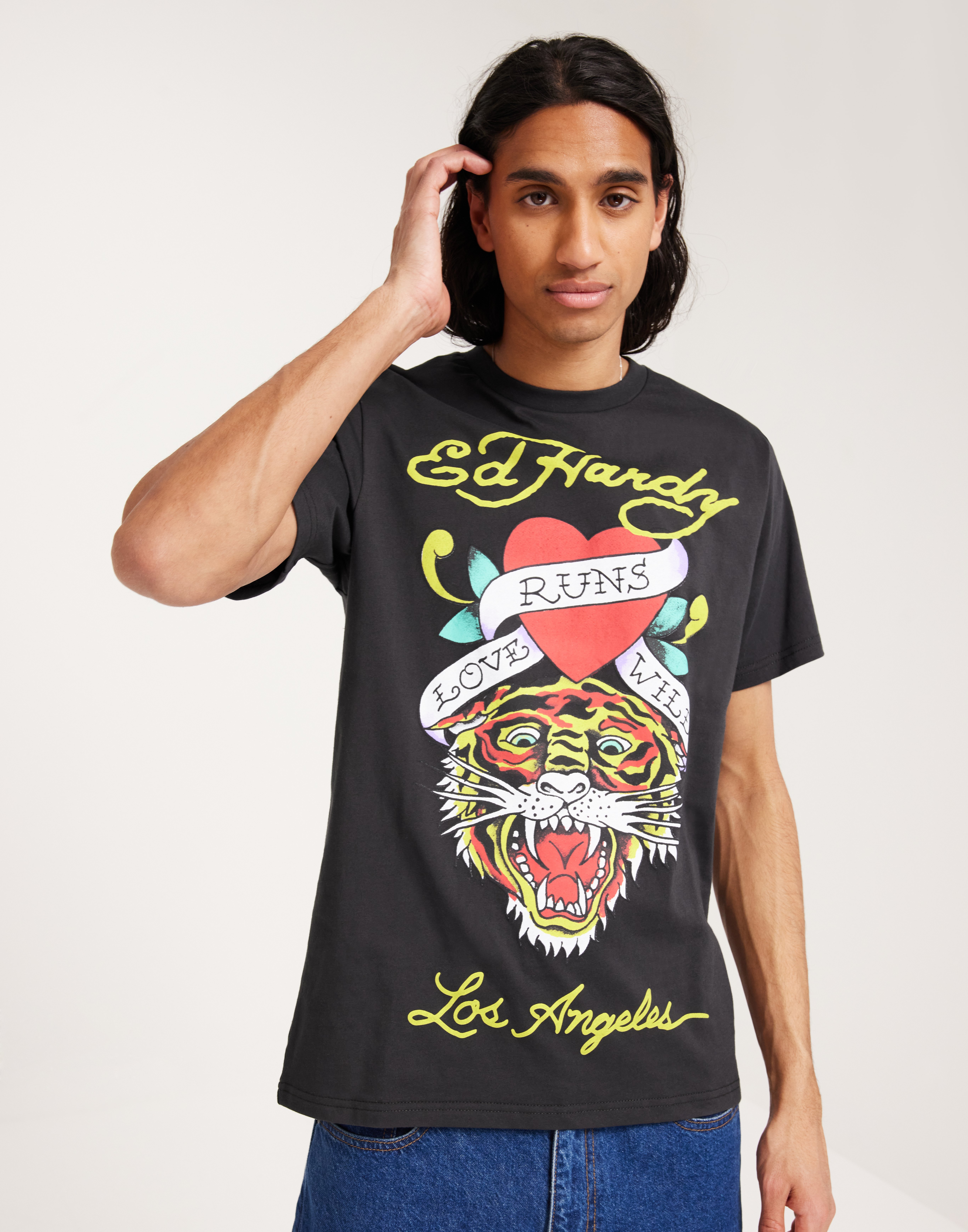 HARDY NOIR 肩パッド風プリントTEE Tシャツ HARDY NOIR（アルディー