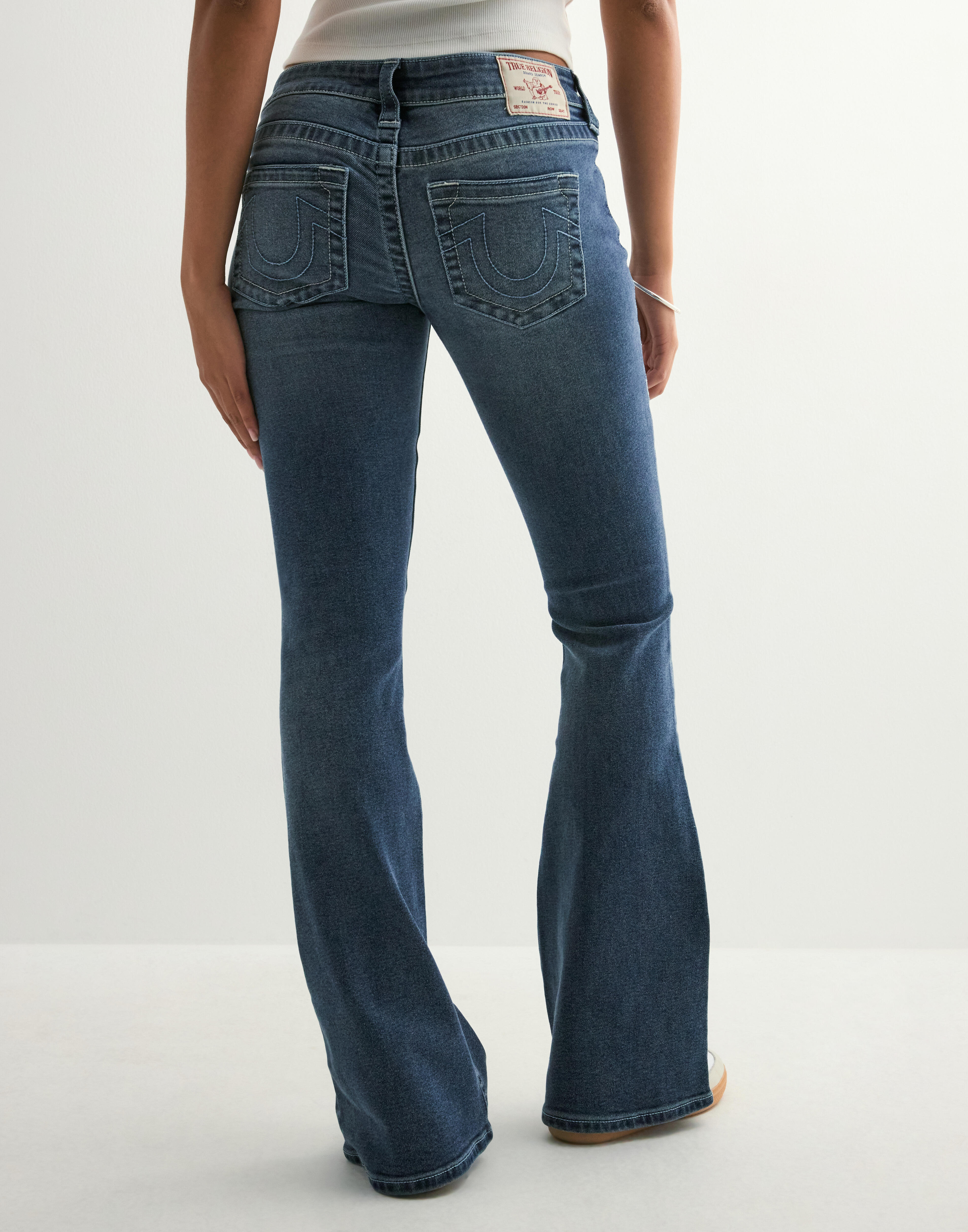 True Religion - Blå - Nelly Ultra Low Rise Flare