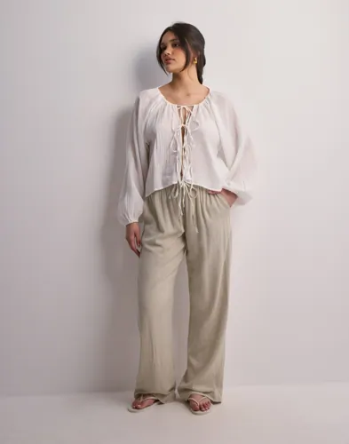 Neo Noir - Beige - Sonar Drapy Linen Pants