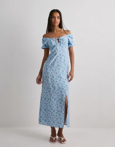 Vero Moda - Blommig - Vmjosie 2/4 Tie Ankle Dress Wvn Ga