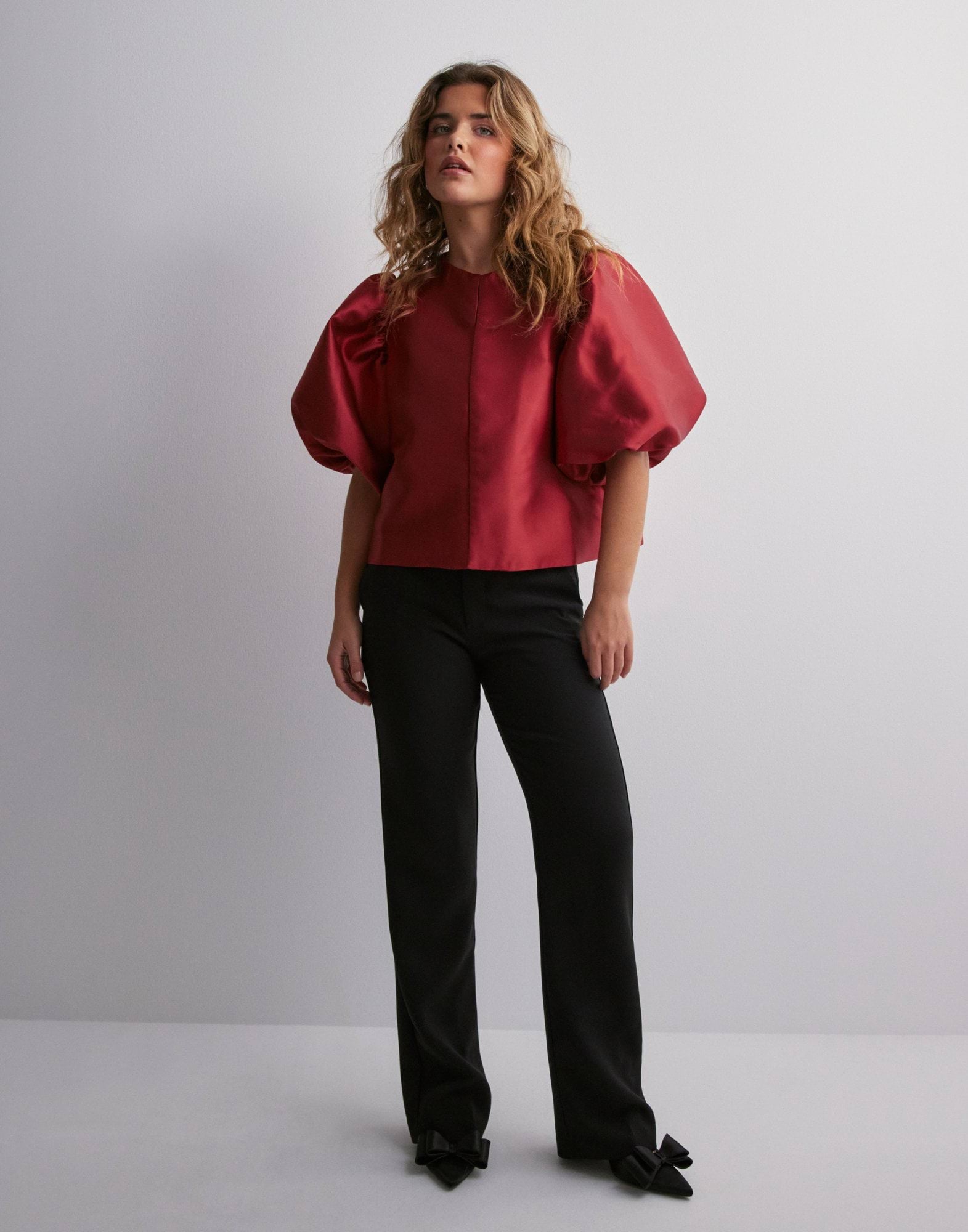 Cleo pouf sleeve blouse