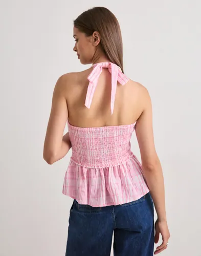 VERO MODA Vmandie Halterneck Check Top Wvn toppar dam – bild 3