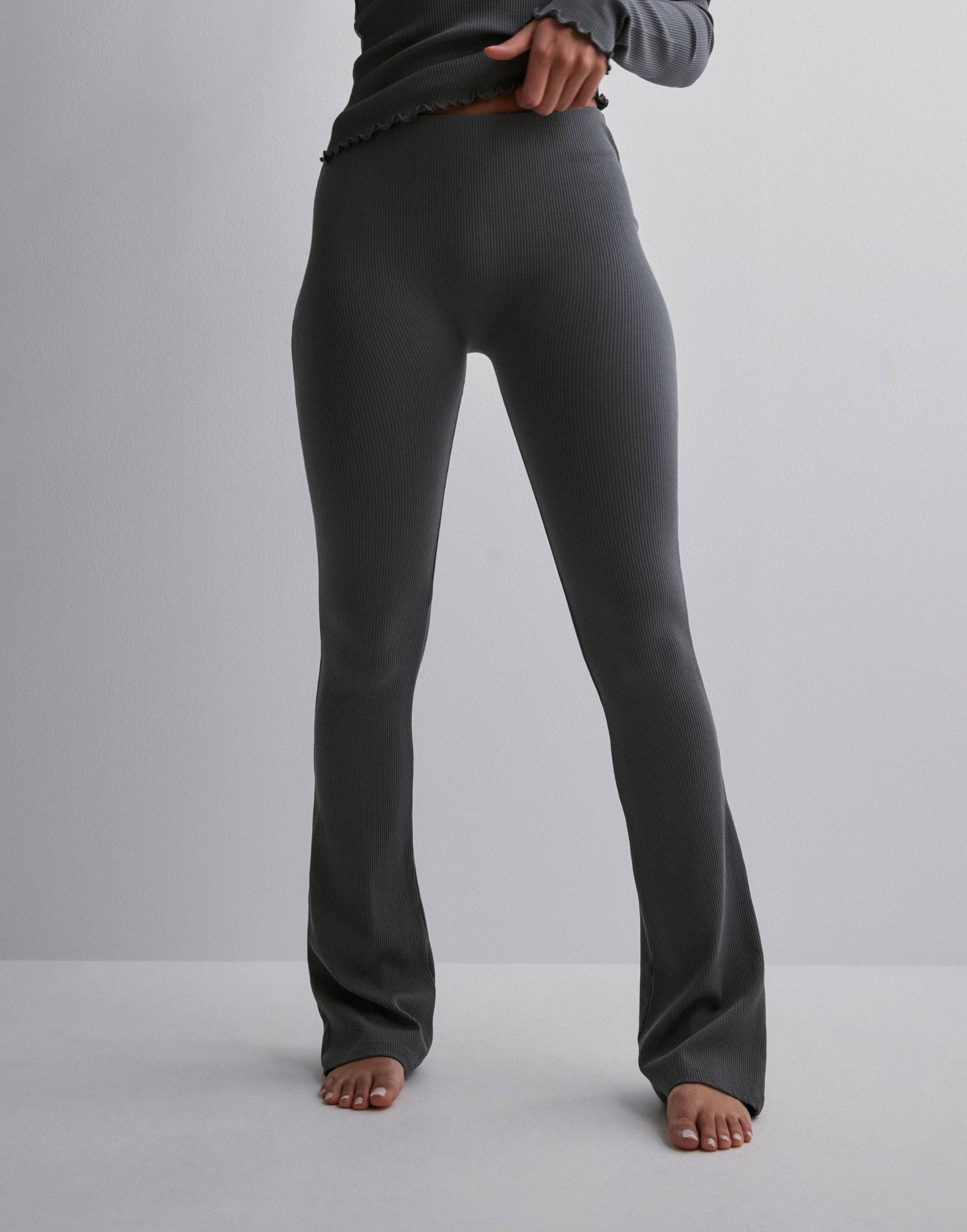 Soft Rib Fitted Pants