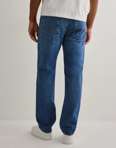 Blå slim fit jeans från Jack & Jones med hög midja