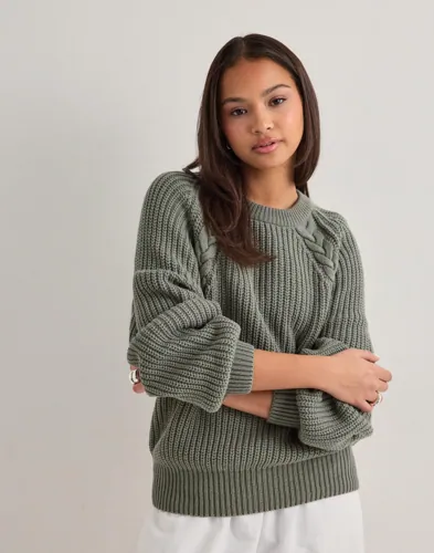 Nelly Braided Knit Sweater stickade tröjor dam – bild 2