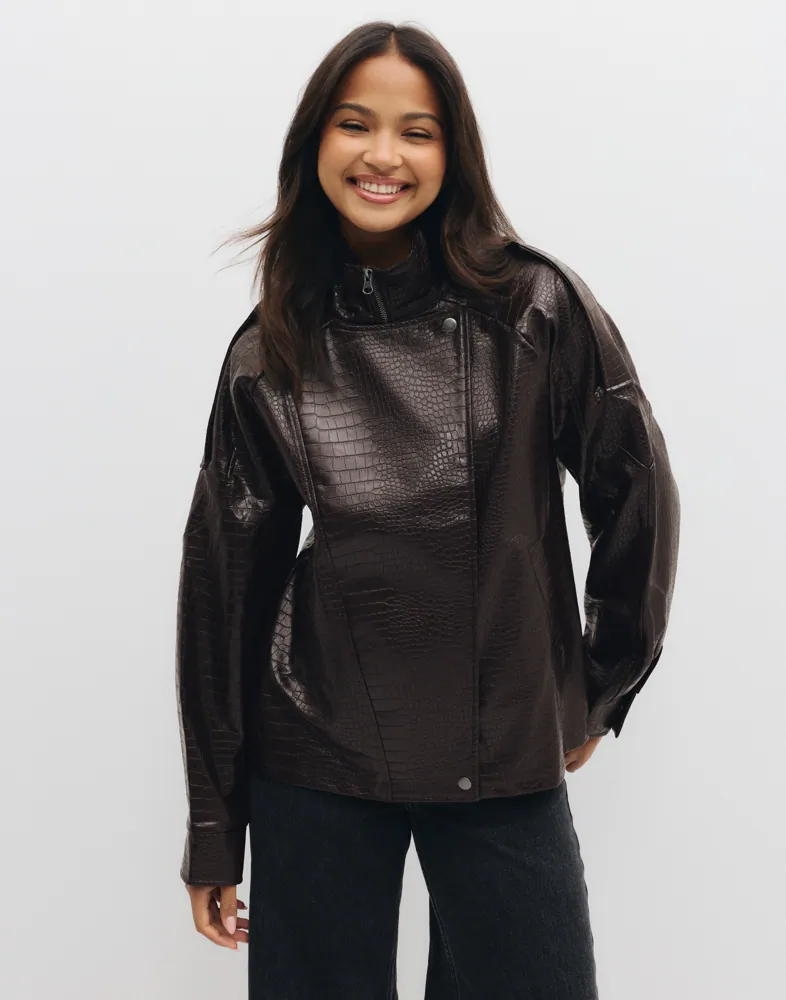 Vmcallie Ls Pu Bomber Jacket Exp
