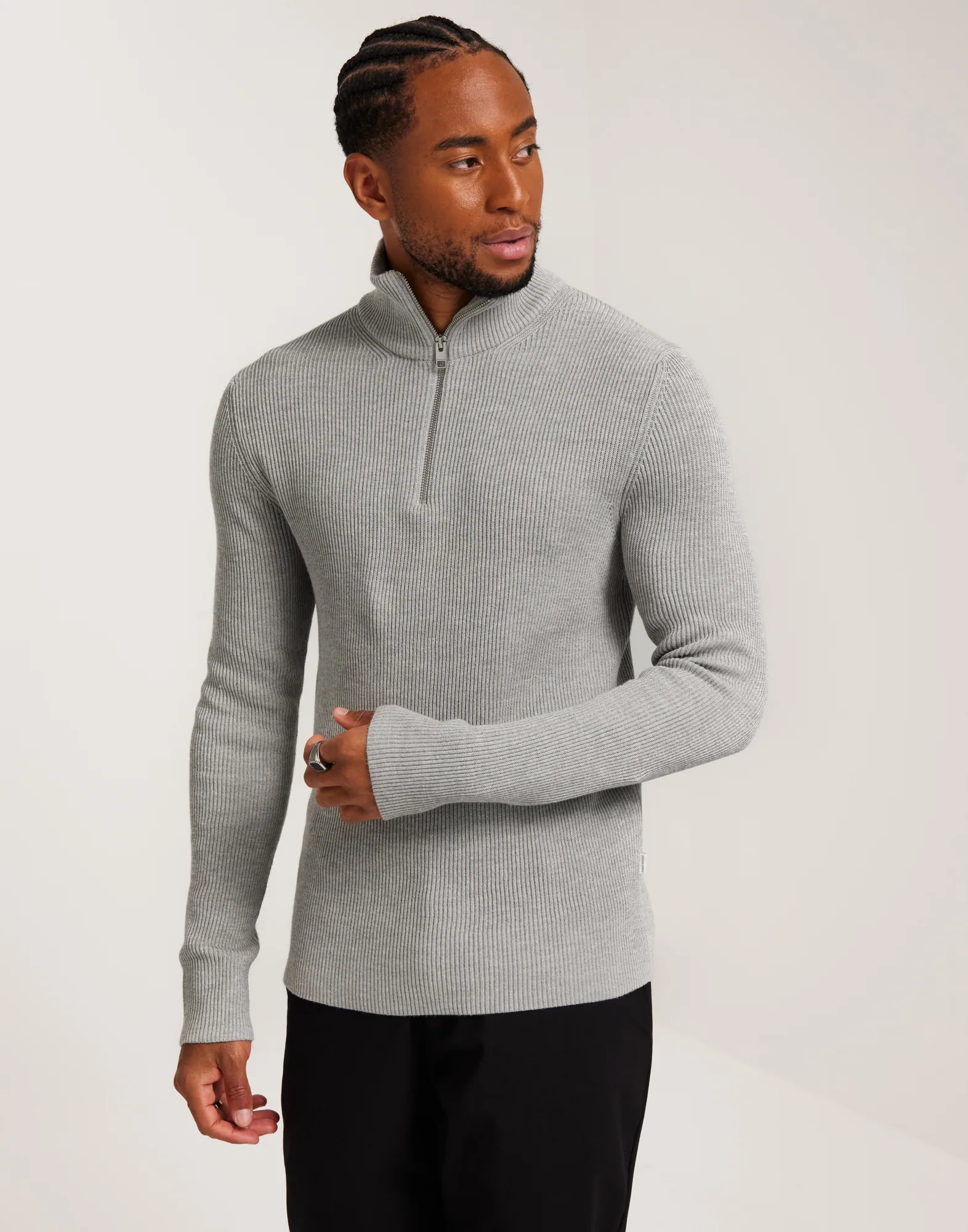 JPRCCPERFECT KNIT HALF ZIP SN