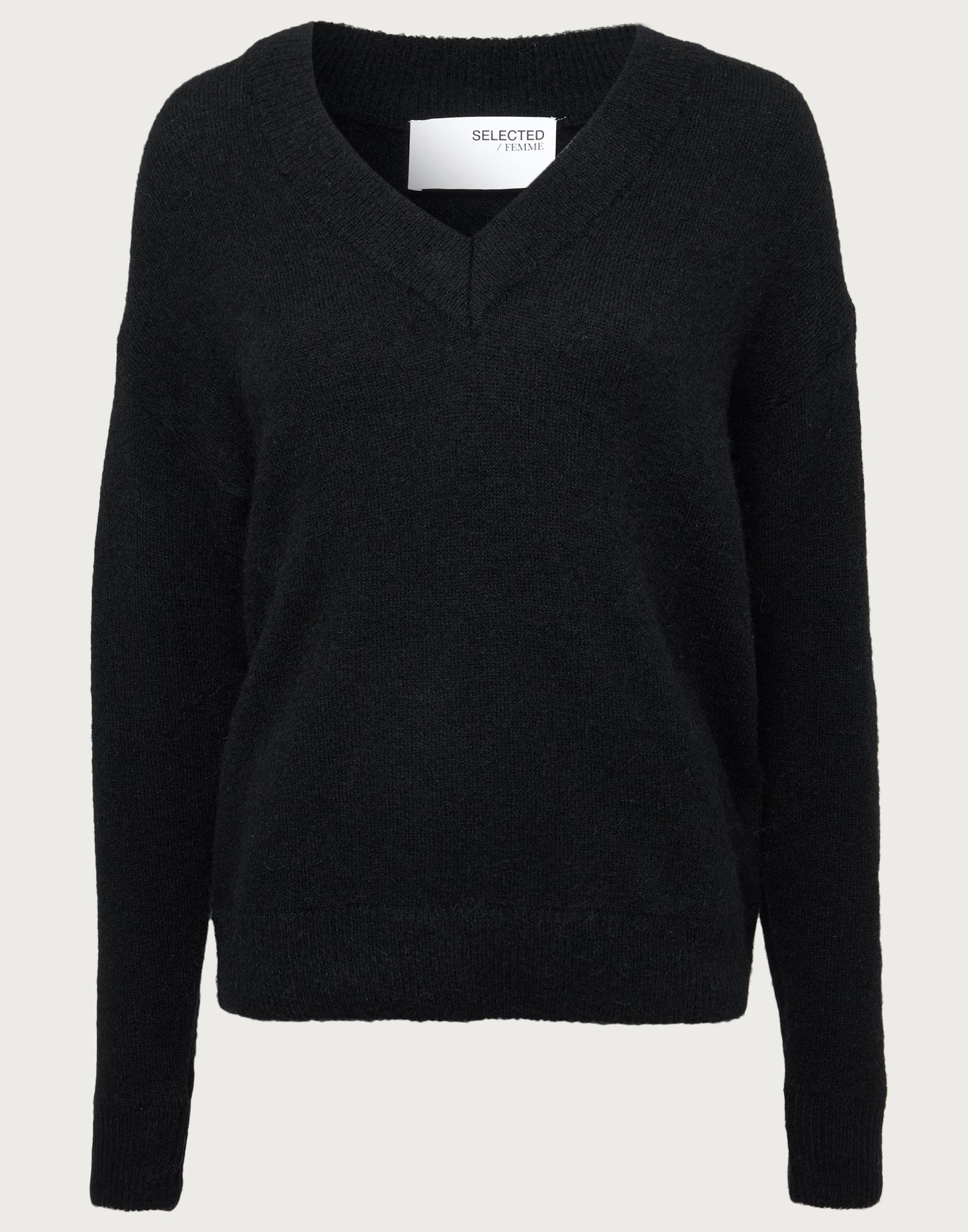Slfkamma Ls Knit Roll Neck Noo Medium Grey Melange
