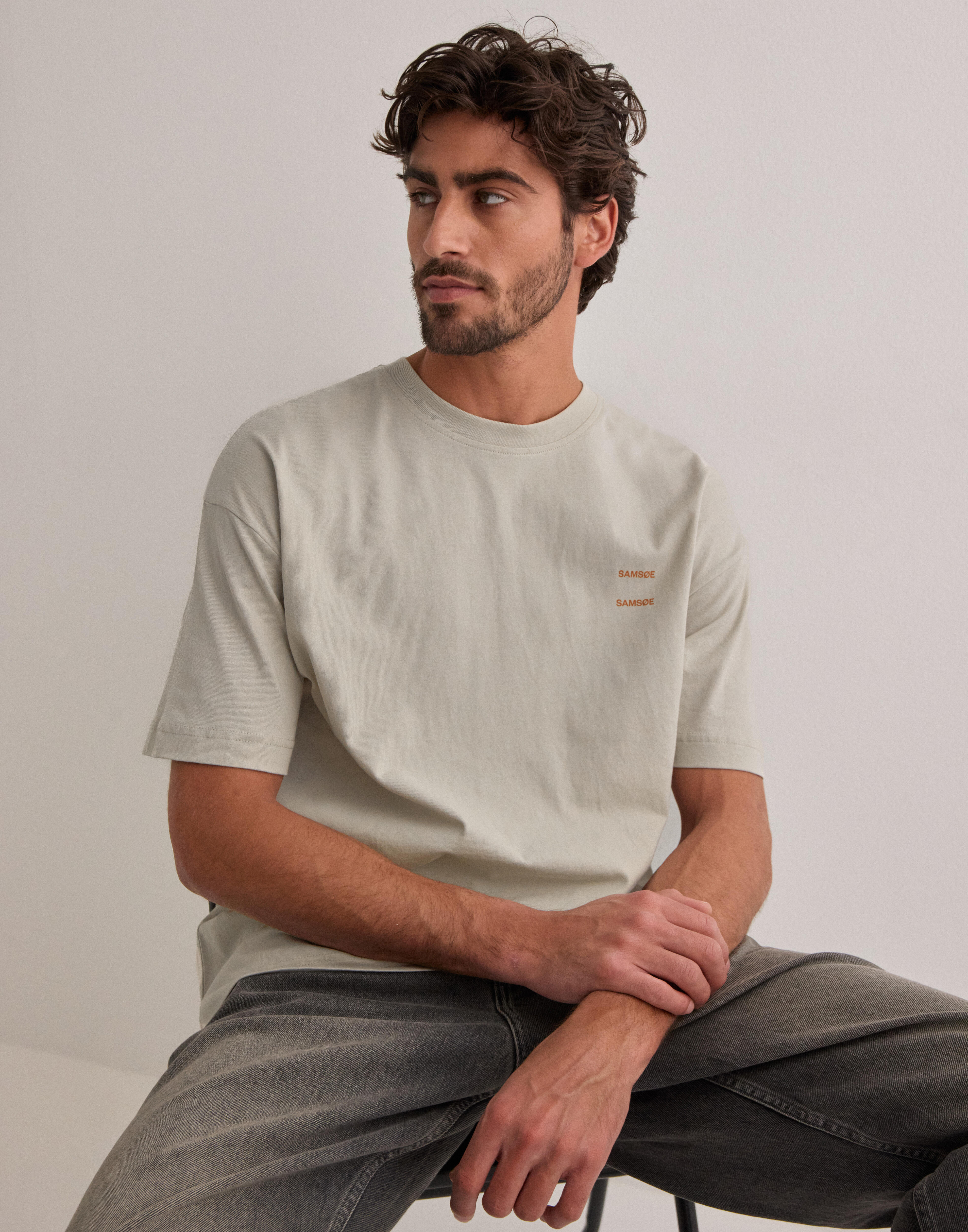Samsøe Samsøe Joel T-Shirt 11415 Kortærmede t-shirts Beige