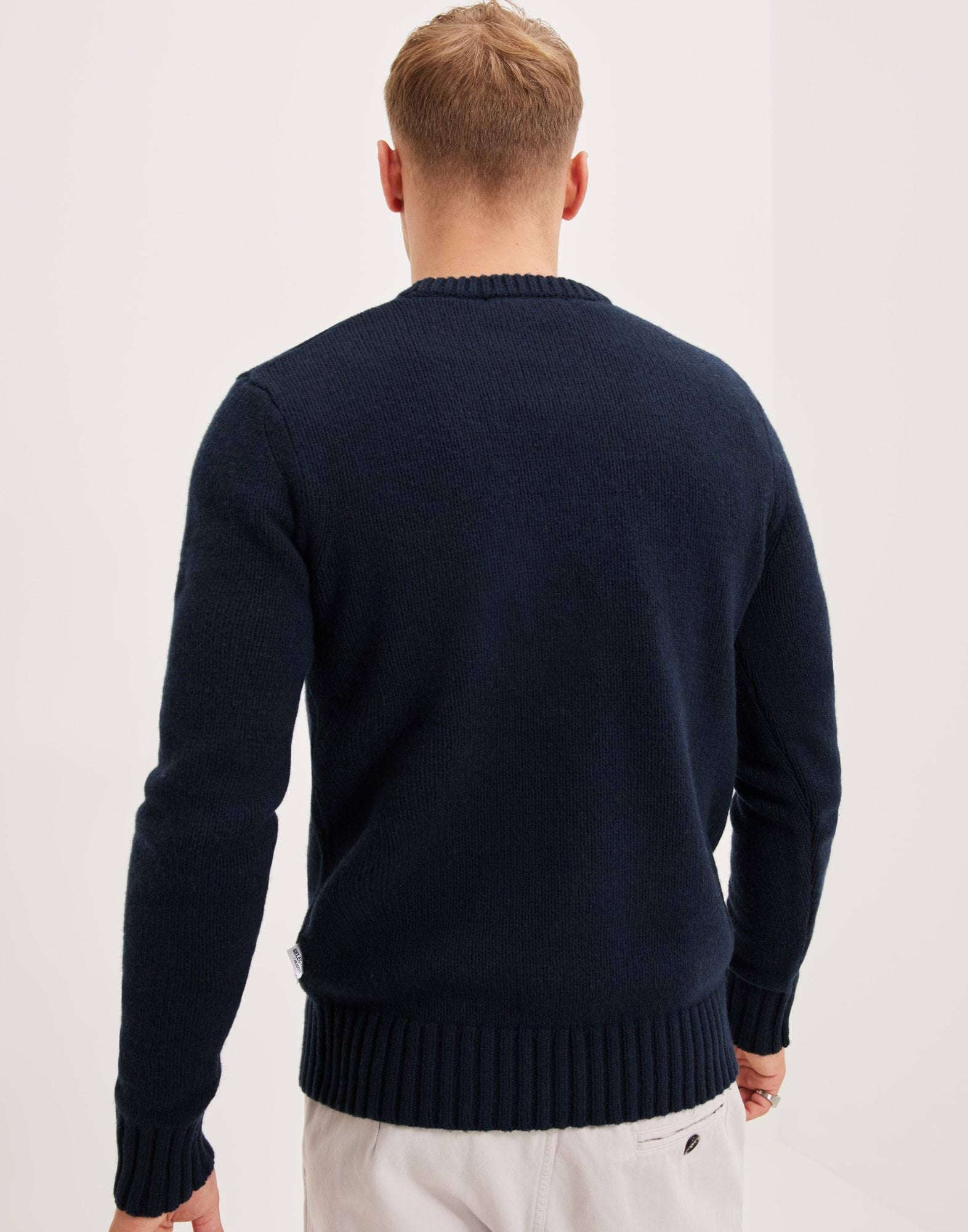 SLHSOLO LS KNIT CREW NECK W