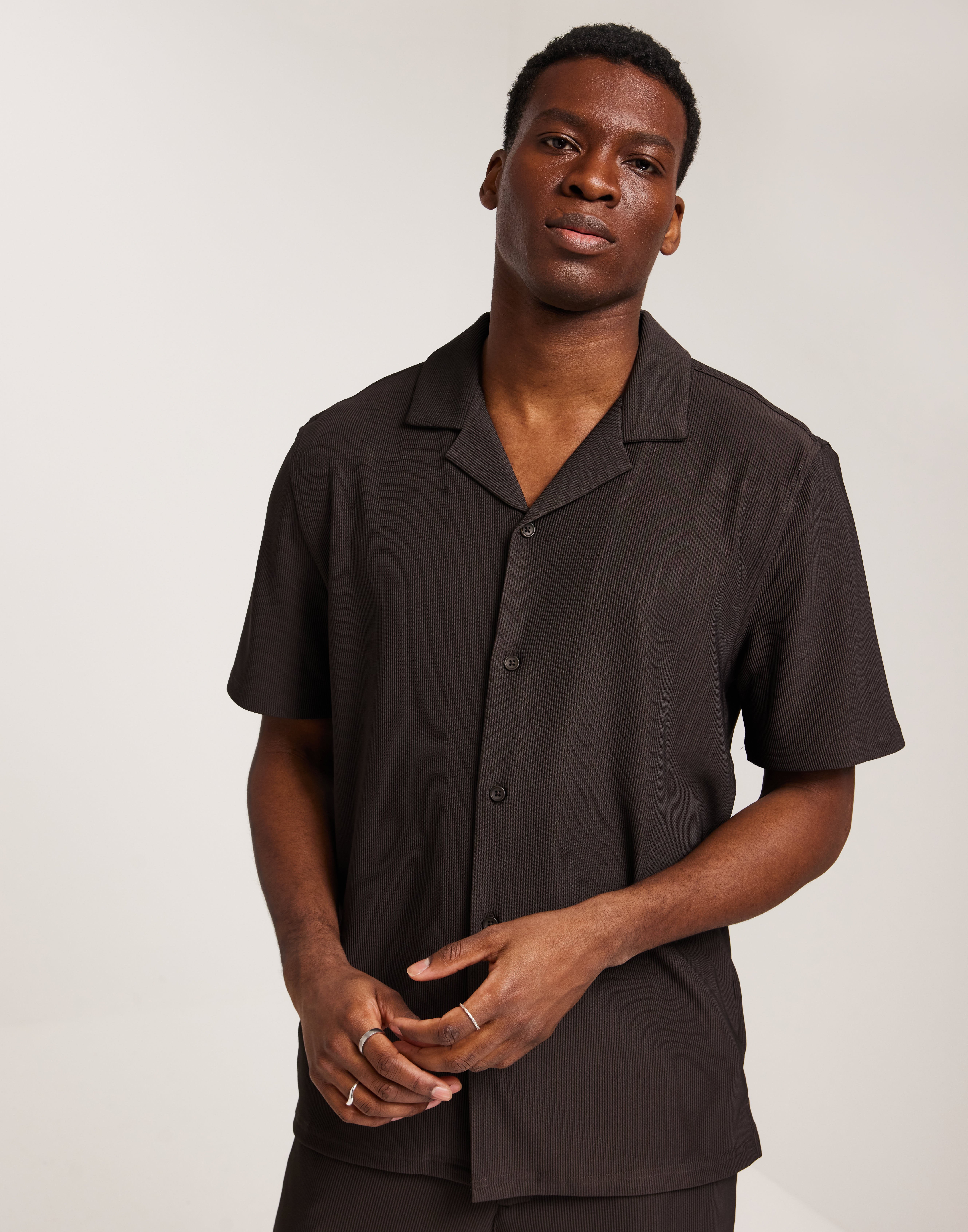 Buy Gant REL TEXTURE CAMP COLLAR SHIRT - Silky Beige | NLYMAN