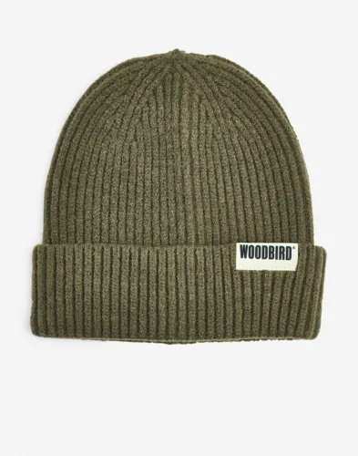 Woodbird Wbyeti Plated Beanie Mössor Grön