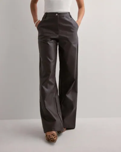 Neo Noir - Brun - Pinur Faux Leather Pants