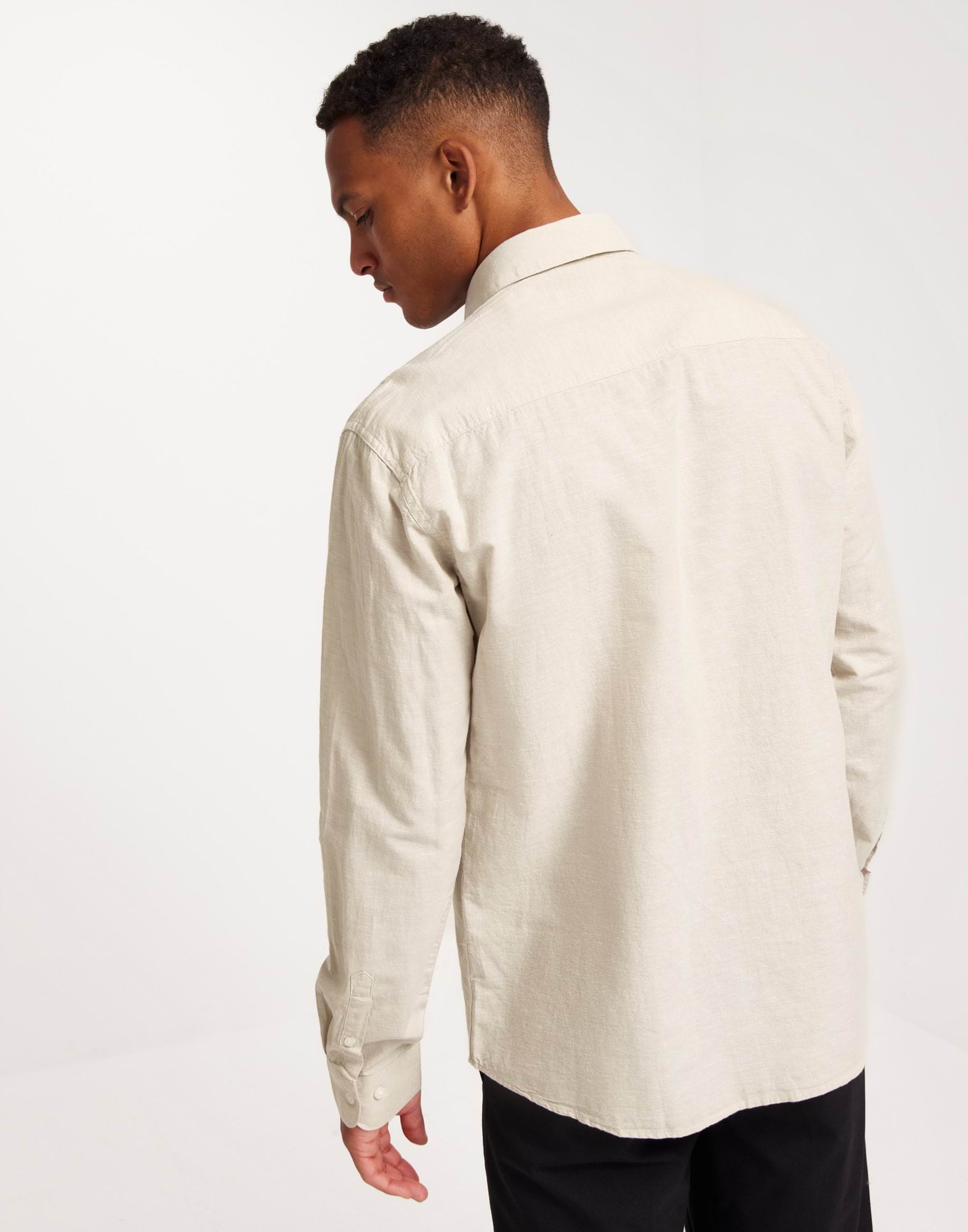 SLHREGNEW-LINEN SHIRT LS CLASSIC