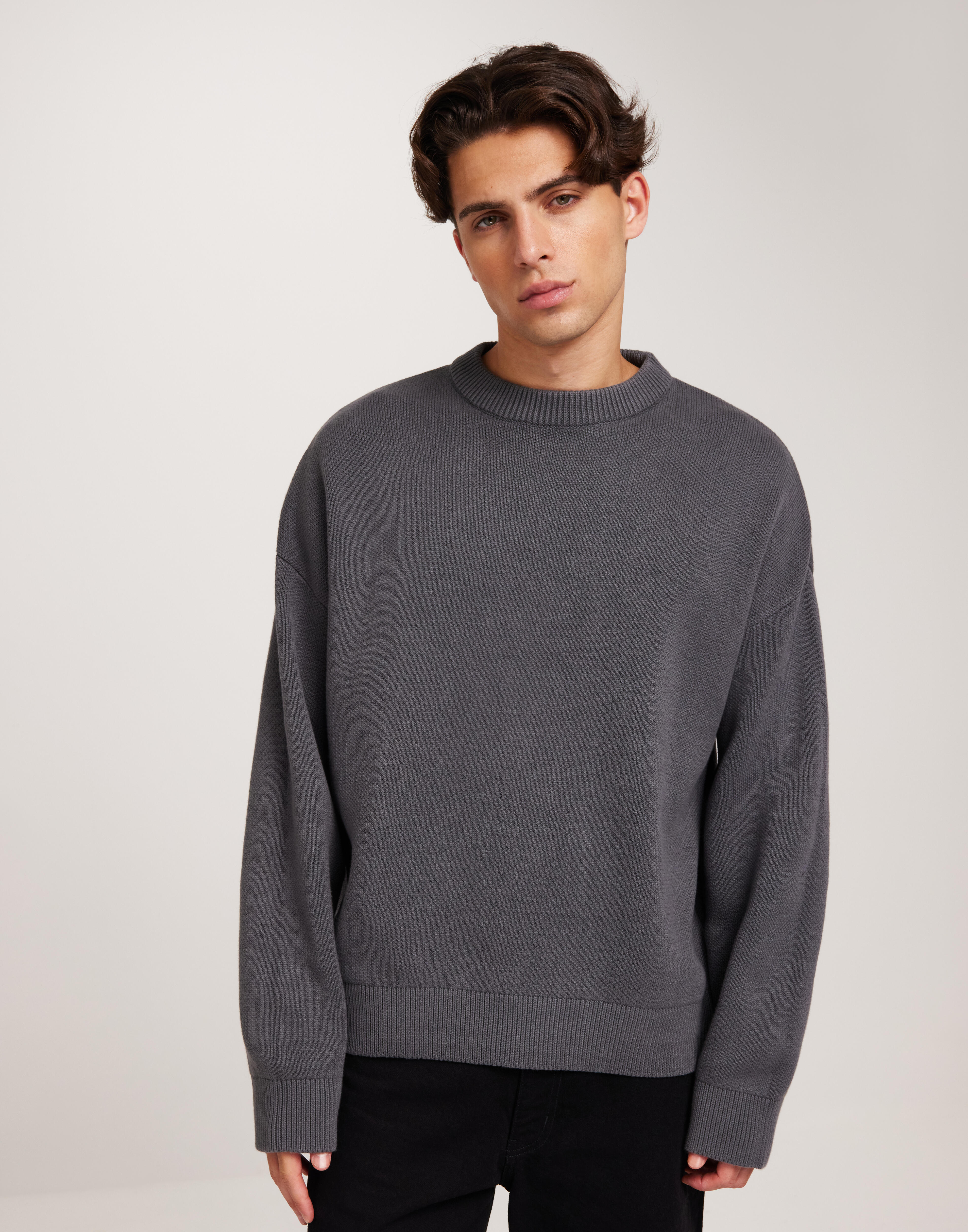 Buy Jack & Jones JORKOBE KNIT CREW NECK - Iron Gate | NLYMAN