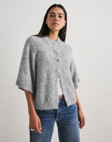 Neo Noir - Grå - Benuta Fluffy Knit Cardigan