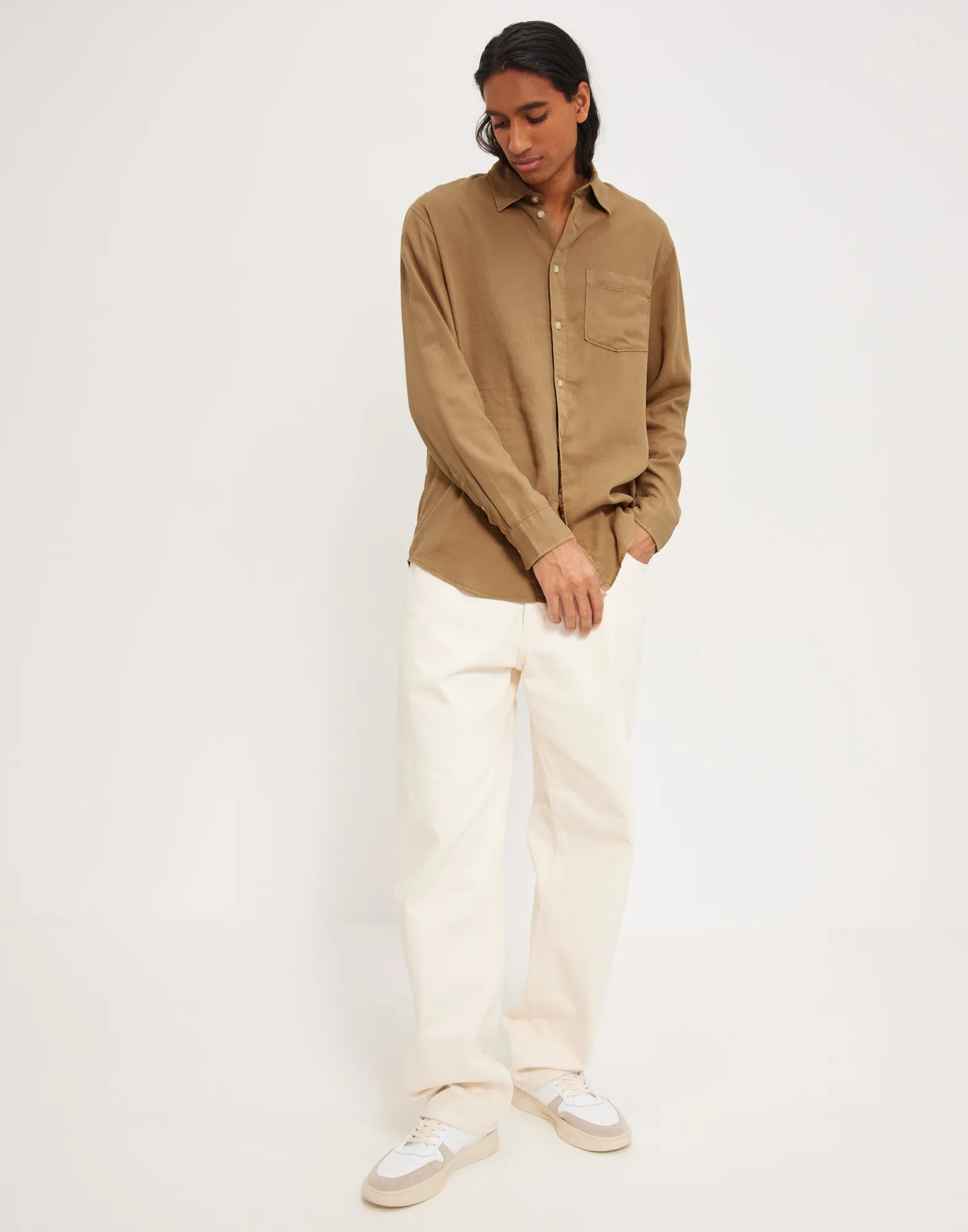 SLHREGPASTEL-LINEN SHIRT LS W NOOS