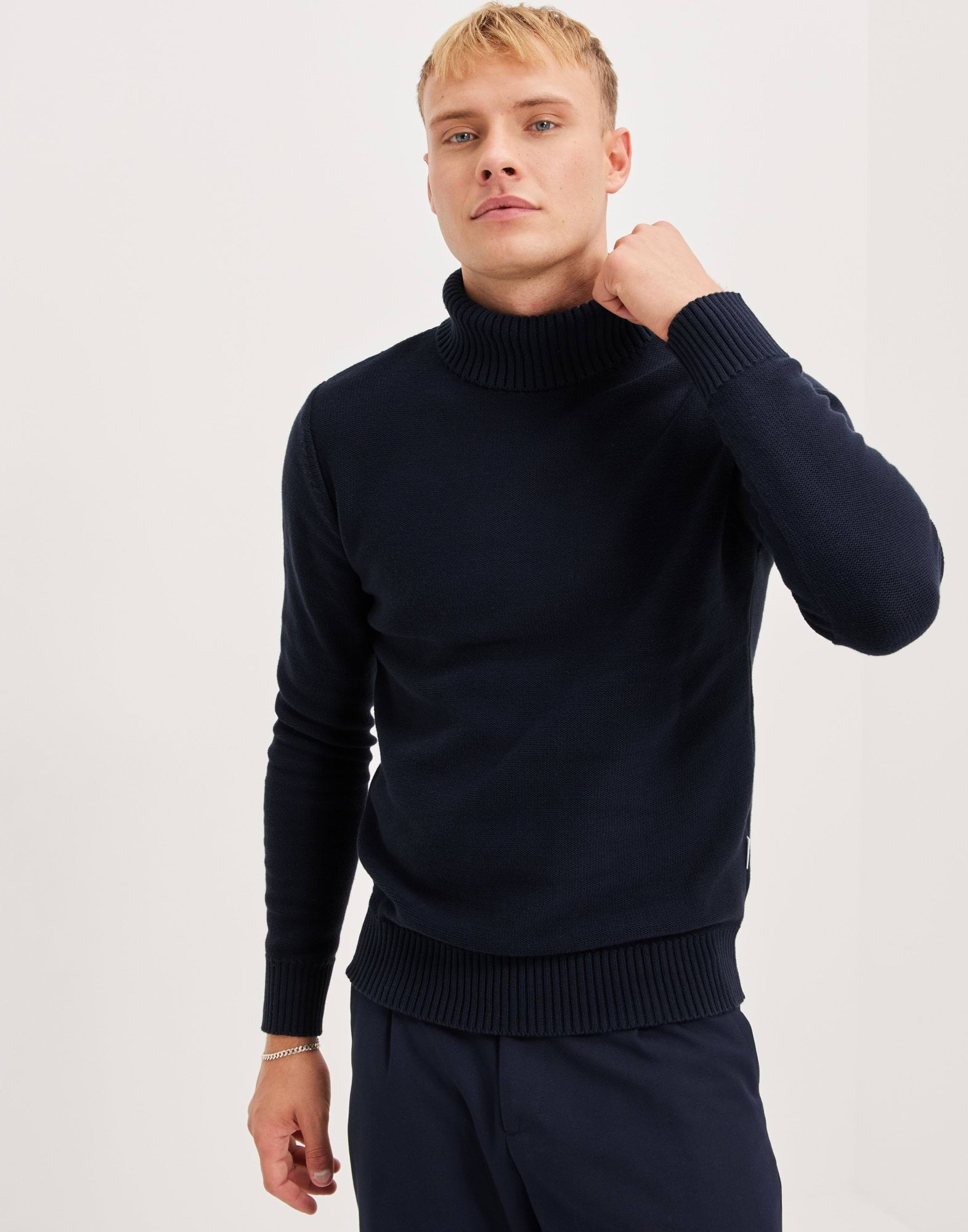 SLHAXEL LS KNIT ROLL NECK W