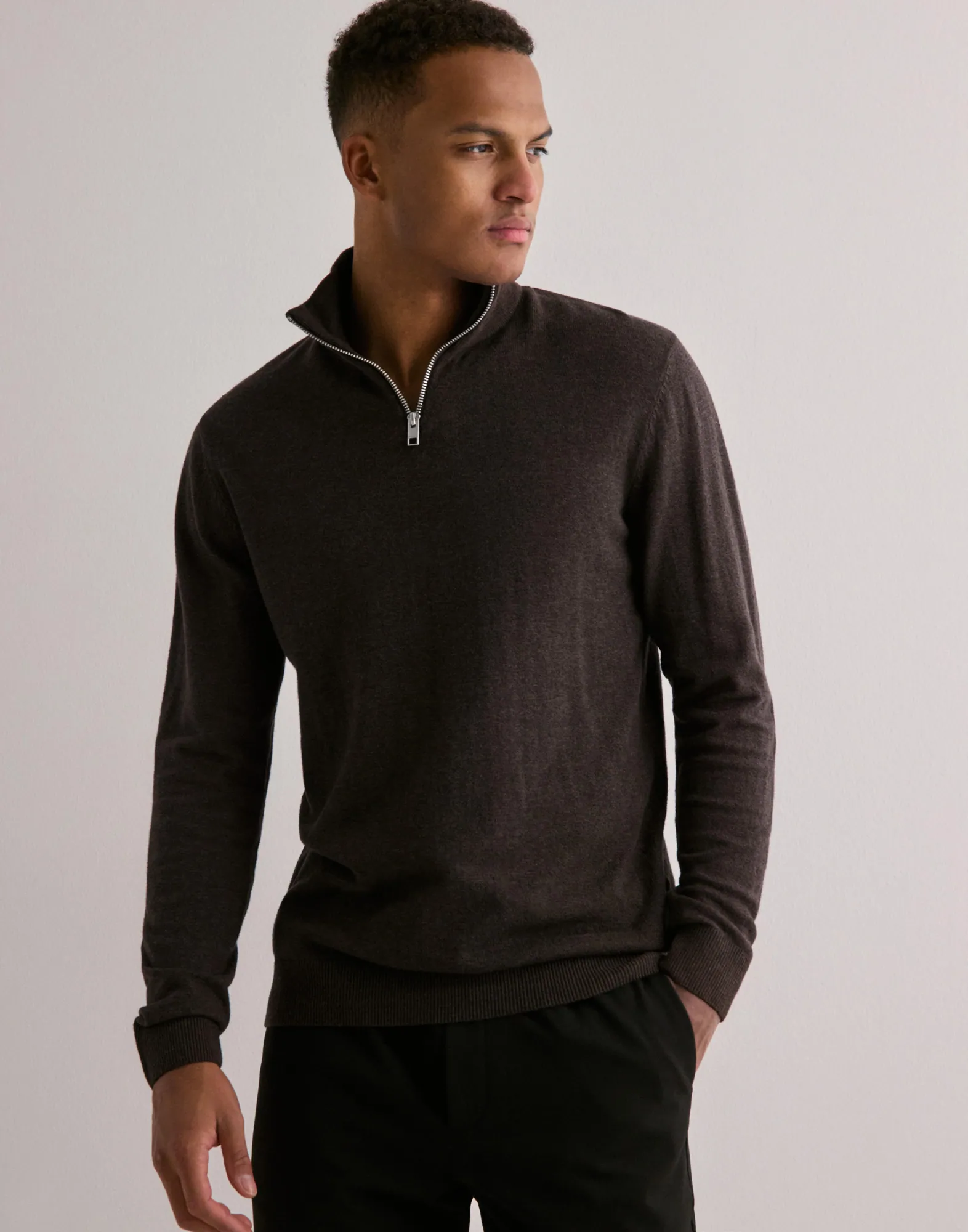 JJEEMIL KNIT HALF ZIP NOOS