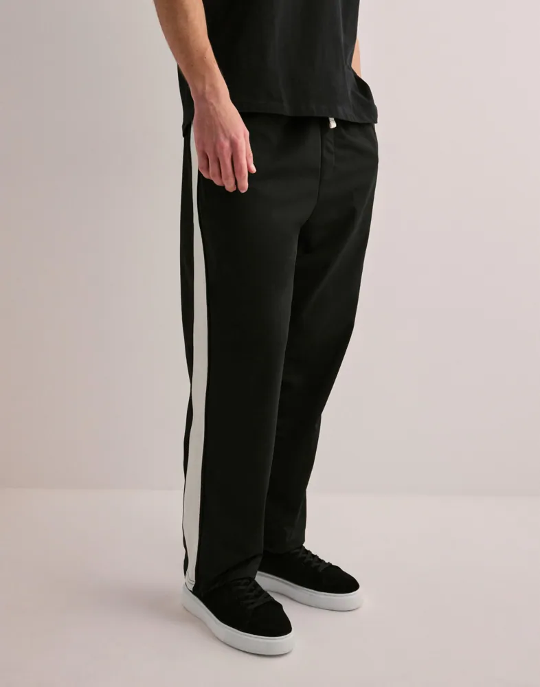 JACK & JONES PANTS STUDIO slim fit joggingbroek JPSTWILL zwart