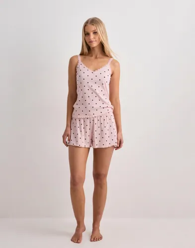 Hunkemöller Short Jersey Rib Dot pyjamas dam – bild 2