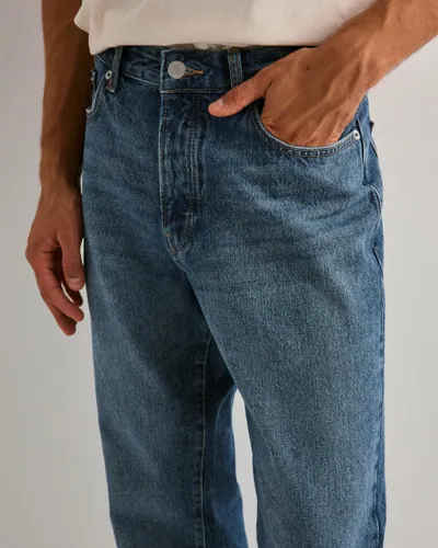 ONLY & SONS Onsedge Loose Mid. Blue 4939 Jeans Straight jeans herr – bild 3