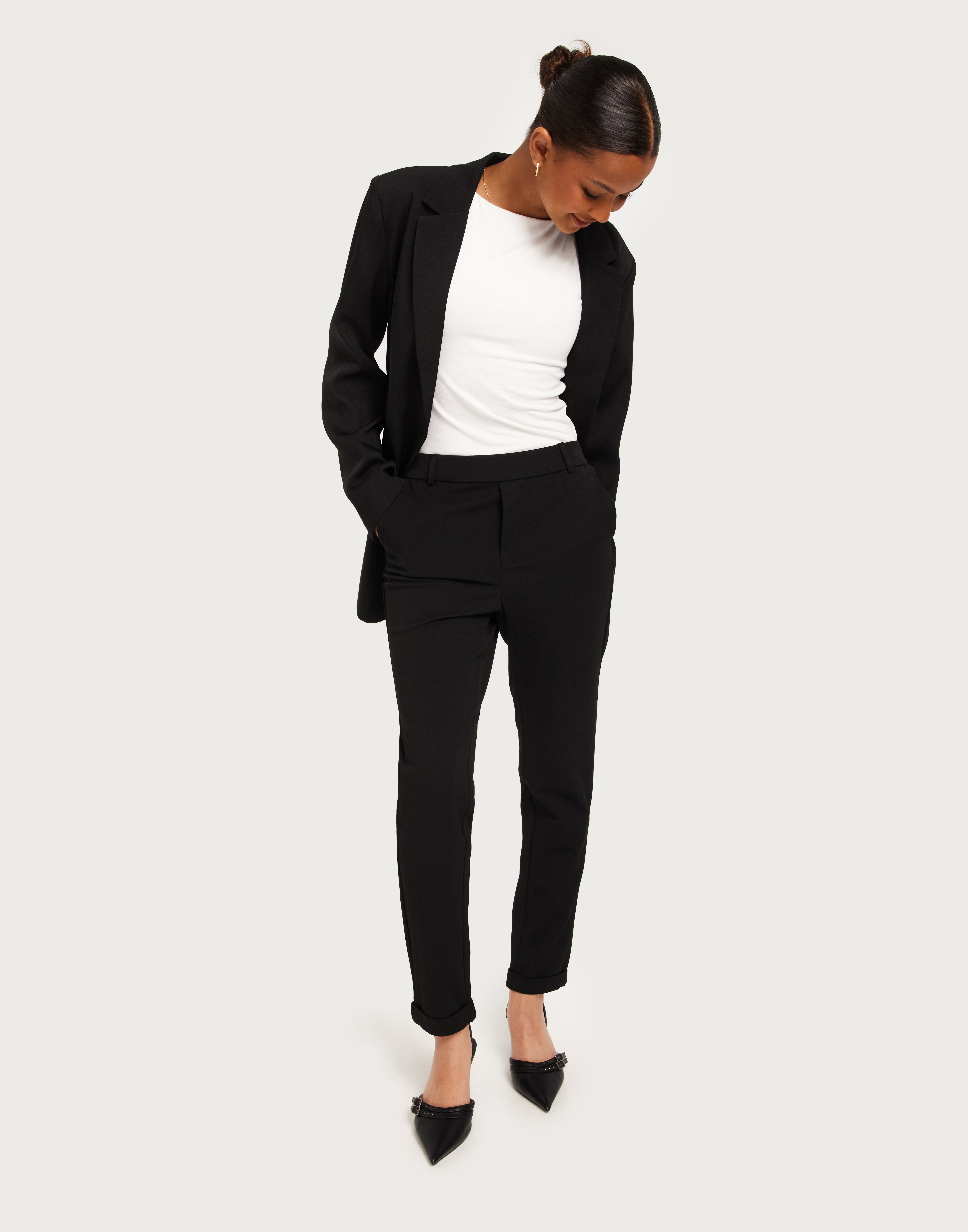 Vero Moda - Sort - Vmmaya Mr Loose Solid Pant Noos