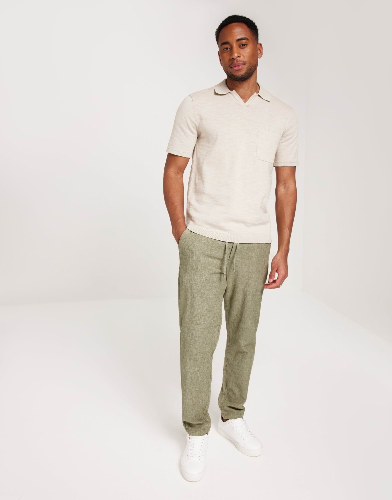 SLH172-SLIMTAPE BRODY LINEN PANT NO