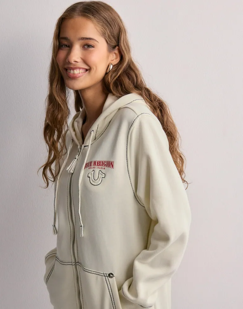 OVERSIZED ZIP UP HOODIE