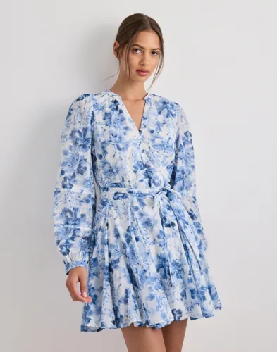 Neo Noir - Blå - Marise Print Dress
