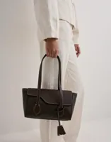 ATP ATELIER - Brun - Eira Contrast Stitch Grained Calf Bag