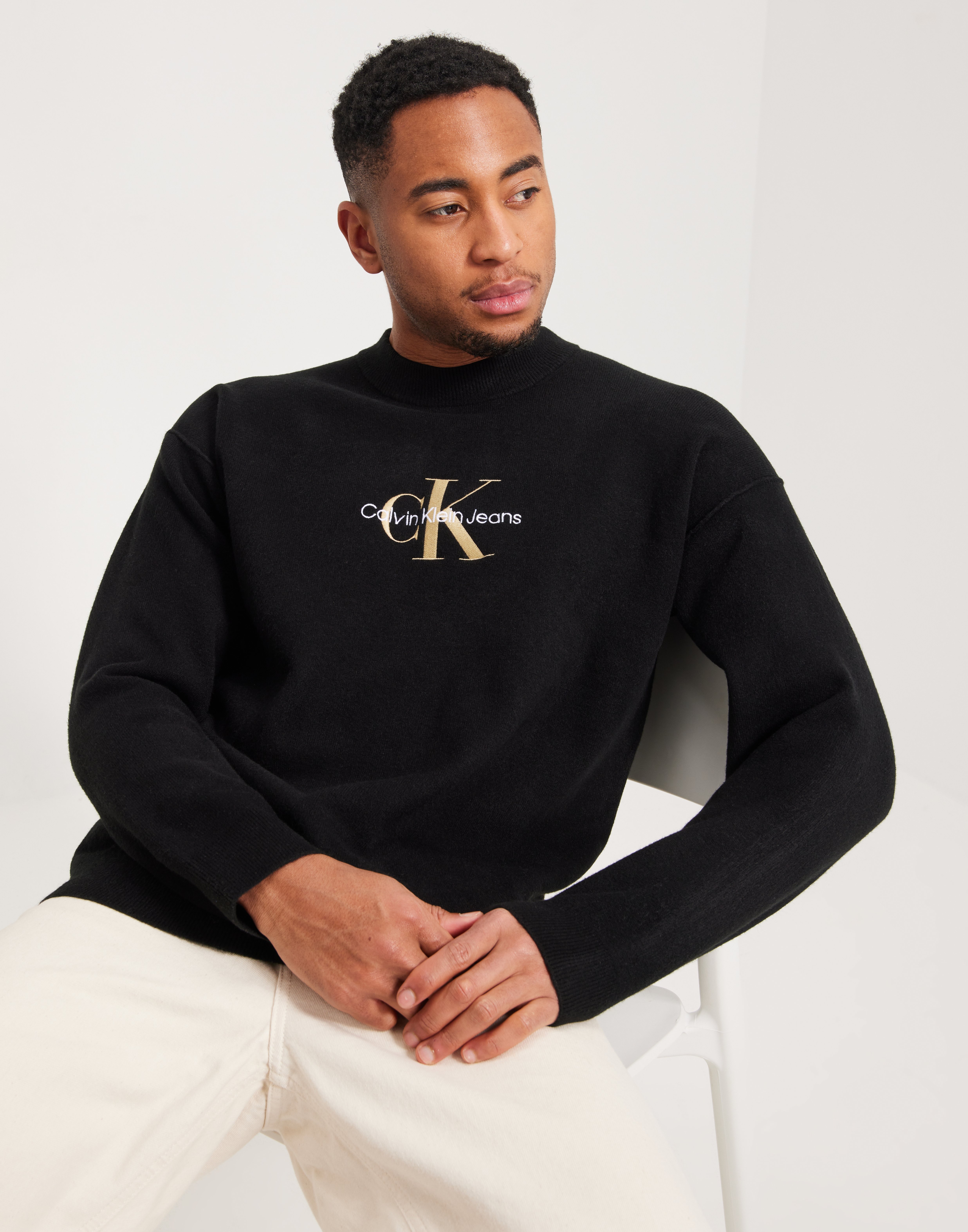 Calvin klein high neck shops sweatshirt