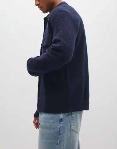 Selected Men Slhnealy Ls Knit Workwear Cardigan Overshirts herr – bild 3